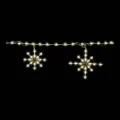 4.8 W 48" Warm White Steel Frame LED Snowflake Light Link | HBLLSNOWFK50LEDW