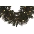 Warm White Twinkle 5 mm LED 9' x 14" Mixed Noble Series Garland | HBLMGARL9WWTWLED