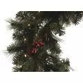 Warm White 5 mm LED 48" Noel Series Hinged Wreath | HBLNOWR48WWH