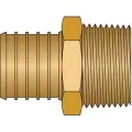 1-1/4" x 1" PEX x MNPT Lead-Free Brass Adapter | HLN27538NL