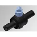 3" Black HDPE SDR-9 x SDR-13.5 Wrench Operated Full Bore Ball Valve | HRP74325103
