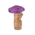 3/4" Female Threaded Red Brass/Stainless Steel 2-Piece Quick Coupling Valve | HTRHQ33DLRCR