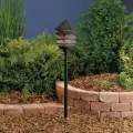 2.3 W Wedge S8 Krypton Textured Black Aluminum 3-Tier Drop-In Path Light | KIC15005BKT