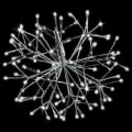 20" Warm White 5 mm LED 10' Transparent LED 3D Shimmering Sphere | HBLLED20SHSSWWTW