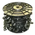 Vintage E26 Socket Cord 330' Black For Vintage Patio Lights | LEDREEL-VIN330