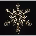 Frozen LED 36" x 48" Powder Coated Frame Snow Crystal | HBLLEDSNCBWF251