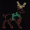 LED 40" x 56" Powder Coated Frame Stepping Reindeer | HBLLEDSPR290