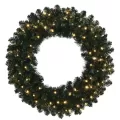 Warm White 5 mm LED 36" Oregon Fir Series Wreath | HBLORFWR36WWLED
