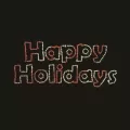 18' Powder Coated Frame Twinkly Pro RGB Series Happy Holidays Sign | HBLTWPHHS400RGB