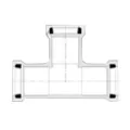 PVC Tee 4 in. Gasketed 1-Piece | 112440
