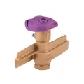 1" Female Threaded Red Brass/Stainless Steel 2-Piece Quick Coupling Valve | HTRHQ44LRCAWR