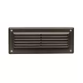 20 W G4 Halogen Textured Architectural Bronze Aluminum Louvered Brick Light | KIC15073AZT