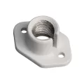 2-1/2" x 1-1/2" Textured White Aluminum For Low Voltage Fixtures Surface Mounting Bracket