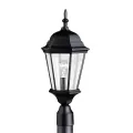 150 W E26 Medium Incandescent Black Aluminum Outdoor Post Light | KIC9956BK