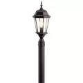150 W E26 Medium Incandescent Tannery Bronze Aluminum Outdoor Post Light | KIC9956TZ