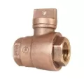 1-1/4" FNPT Lead-Free Bronze T-5500NL Series Curb Stop | LEG314256NL