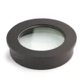 2.5" x 0.75" Textured Architectural Bronze Aluminum Glass For 12 V Landscape Lights Heat-Resistant Lens