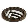 7" x 1.25" Architectural Bronze PPS For 15194 and 15268 Incandescent Well Lights Rock Guard/Glare Shield