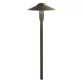 24 W 3000K Integrated LED Centennial Brass Dome Path Light | KIC15810CBR30