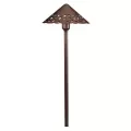 Kichler Path Light, 6 W 2700K Integrated LED Textured Tannery Bronze Aluminum Landscape Series Cast Hammered Roof | 15871TZT27