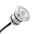 2 W 2700K Integrated LED Stainless Steel All-Purpose Mini Recessed Light | KIC16140SS27