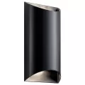 40 W 3000K Integrated LED Black Aluminum Wall Light | KIC49279BKLED