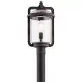 150 W E26 Medium A21 Incandescent Weathered Zinc Aluminum Outdoor Post Light | KIC49869WZC
