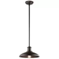 E26 Medium A19 Incandescent Olde Bronze EPDM Convertible Pendant Light | KIC49982OZ