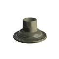 7" x 3.5" Black Cast Aluminum For Outdoor Lights Pedestal Mount