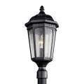 200 W E26 Medium A21 Incandescent Textured Black Aluminum Outdoor Post Light | KIC9532BKT