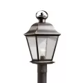 150 W E26 Medium A19 Incandescent Olde Bronze Brass Outdoor Post Light | KIC9909OZ