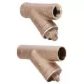 1" Solder 5.1" L Lead-Free Bronze 145LF Series with Brass Plug Y-Strainer | MAT145C05LF