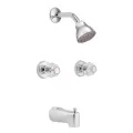 1/2" IPS 2-1/2" 5-1/2" Spout Metal Chrome 2-Handle Chateau Series Tub/Shower Valve and Trim | MON2982EP