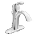 3/8" Compression 6" x 8-3/4" Metal Chrome 1-Handle High Arc Bathroom Faucet | MON6400