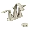 1/2" IPS 6-3/16" Metal Brushed Nickel 2-Handle High Arc Bathroom Faucet | MON6410BN