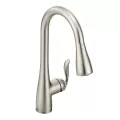 3/8" Compression 15-1/2" Metal Spot Resist Stainless Steel 1-Handle High Arc Pull-Out Kitchen Faucet | MON7594SRS