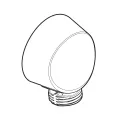 1/2" IPS 2.4" x 1.7" x 2-1/2" Wrought Iron Metal For 52224GBM25 Commercial Slide/Grab Bar Shower System Circular Drop Elbow | MONA725WR