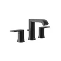 5-1/2" Metal Matte Black 2-Handle Low Arc Bathroom Faucet | MONT6708BL