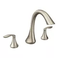 9-1/2" Metal Brushed Nickel 2-Handle High Arc Roman Tub Faucet | MONT943BN