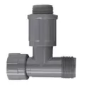 Gray PVC Manifold Tee 1 in. Nut x Male Thread x Male Valve Connection | 1301010