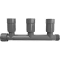 Gray PVC 3 Port Female Valve Manifold | 1201310
