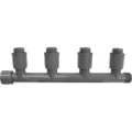 Gray PVC 4 Port Male Valve Manifold | 1301410