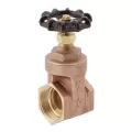 1" Threaded 2.48" Brass 200 psi 514T Series Solid Wedge Gate Valve | MAT514T05X