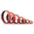 4" x 7.76" L Orange Rust-Inhibiting Ductile Iron M7705 Series Flexible Coupling | MUNM7705X4