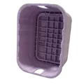 13" x 20" Rectangular Purple Box Reclaimed Water Pro-Spec with Overlapping Purple Cover Jumbo Valve Box | NDB318PBCR