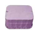 13" x 20" Rectangular Purple Box Reclaimed Water Pro-Spec with Overlapping Purple Cover Jumbo Valve Box | NDB318PBCR
