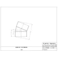 3" Hub White PVC 22-1/2 deg 1/16 Bend Solvent Weld Street Elbow