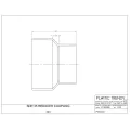 3" x 4" Hub Red PVC Solvent Weld Reducing Coupling | NDP4P07