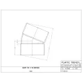 6" Hub White PVC 22-1/2 deg 1/16 Bend Solvent Weld Elbow