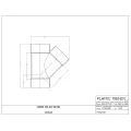 Plastic Trends Wye, Hub PVC P Series Sdr-35 45° | 6P08